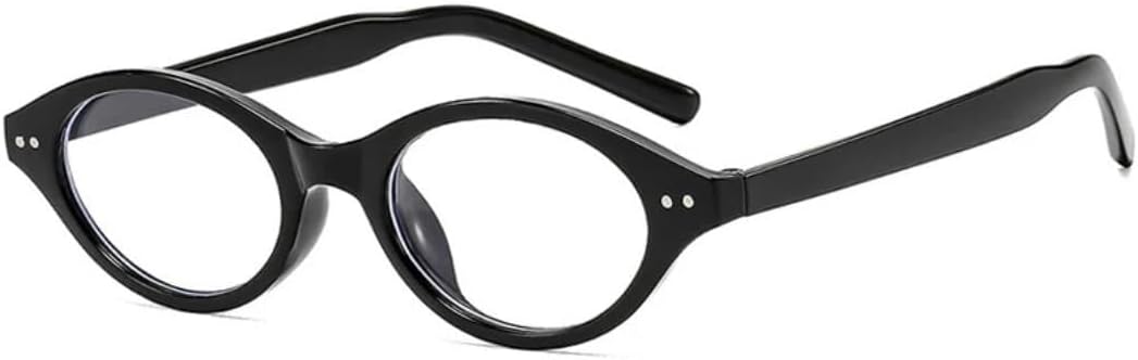 

Солнцезащитные очки с защитой UV400 | Маленькие овальные заклепки, цветные линзы | Для женщин и мужчин, для занятий спортом на открытом воздухе и вождения LXLHWN, Black Clear