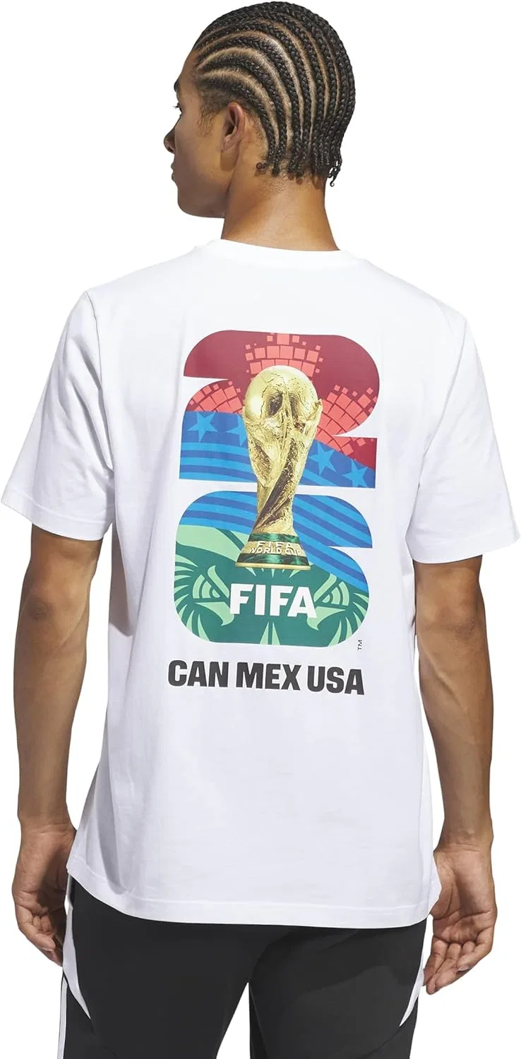 Футболка adidas FIFA World Cup 26, белая — фото 3