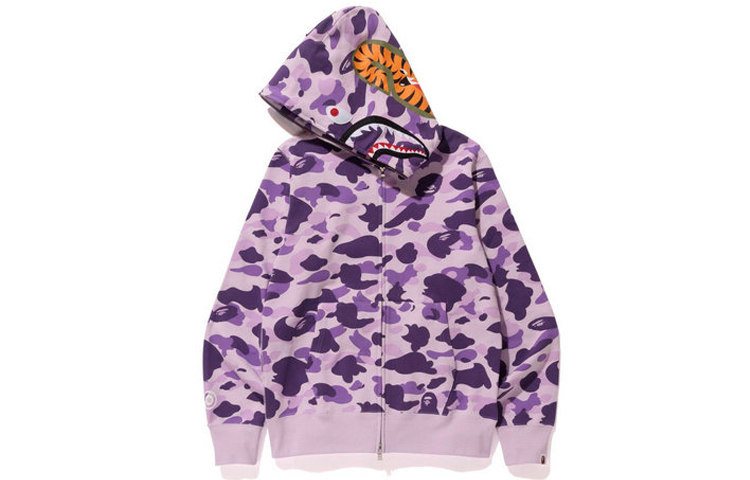 Футболка Shark Series унисекс розово-фиолетовая A BATHING APE — фото 2