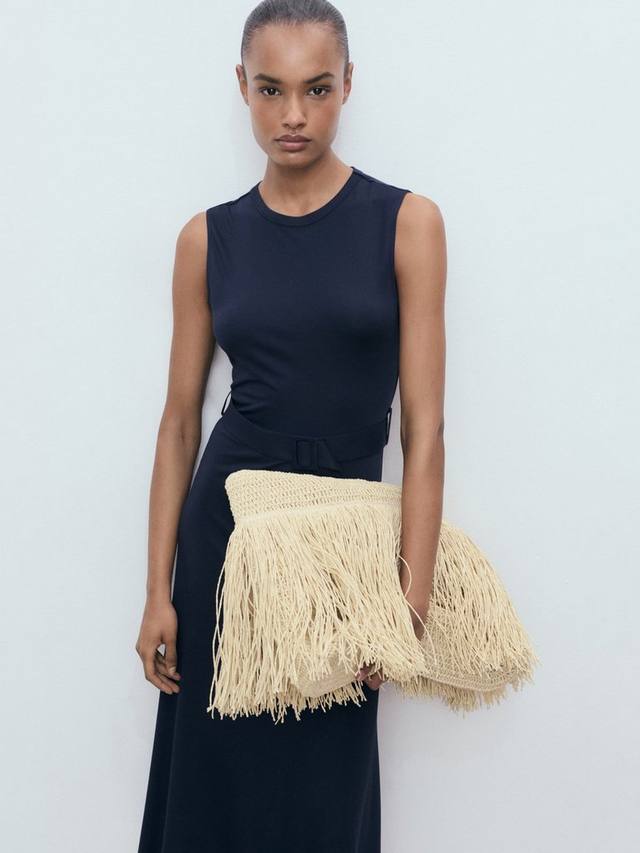 

Платье миди Megan с поясом Mango, Navy