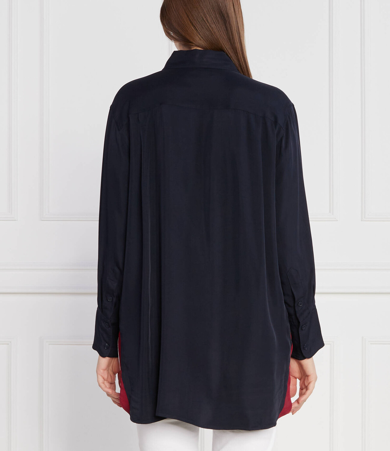 Платье Tommy Hilfiger PIECED GLB STP, темно-синий — фото 4