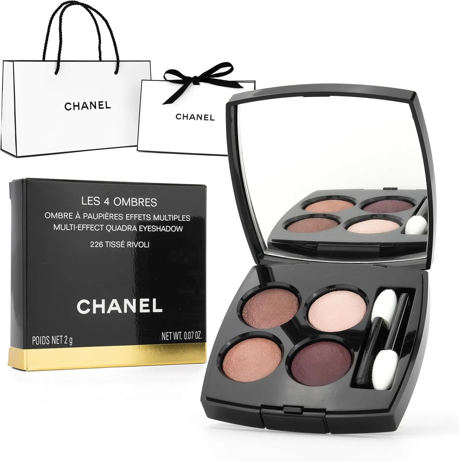 Тени для век палетка 4 цвета Chanel Tissé Rivoli 2 г