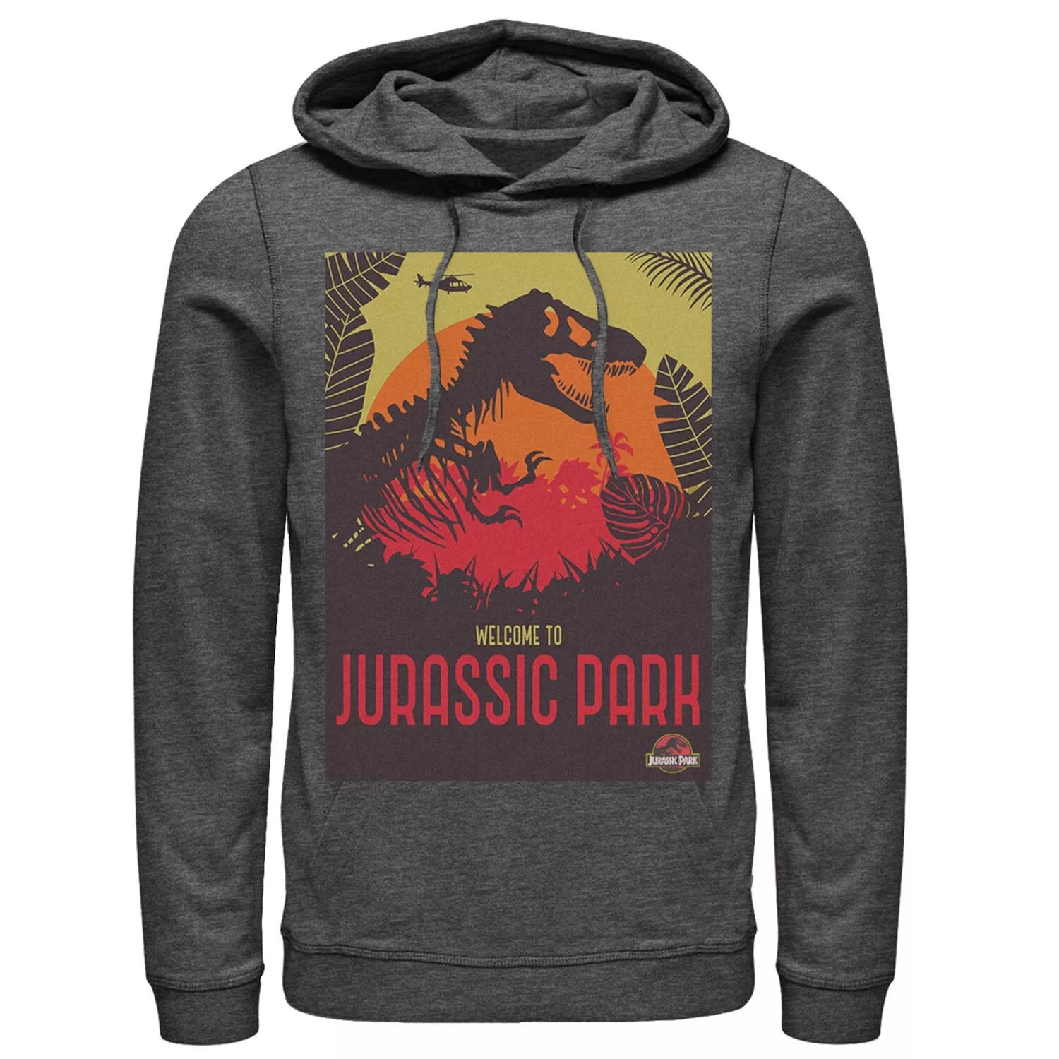 

Мужская толстовка с капюшоном Jurassic Park Welcome T-Rex Sunset Licensed Character