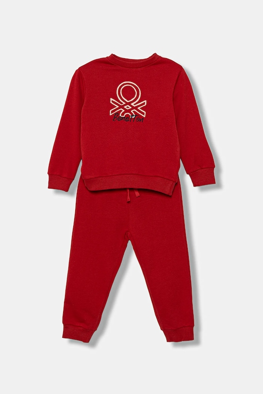 

Детский хлопковый спортивный костюм United Colors Of Benetton, красный