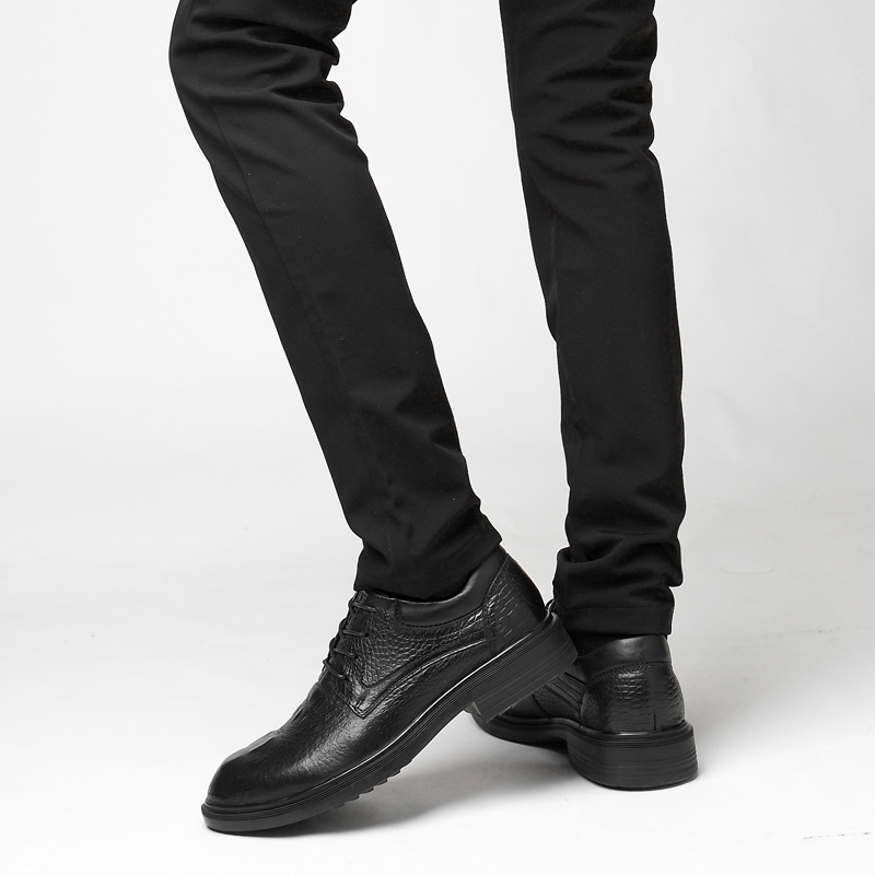 Bull Thunder Мужские черные туфли с перфорацией, цвет Black Cut-Out — фото 4