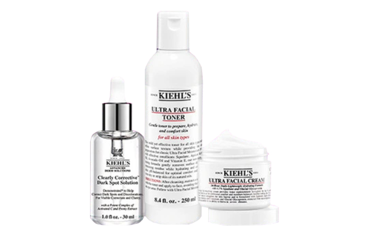 Набор для сияющей кожи Kiehl's: сыворотка для лица Ampoule, 30 мл + тоник для очищения пор, 250 мл + крем для лица High Hydrating, 50 мл — фото 3