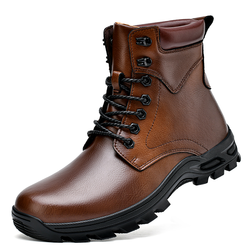 

Bull Thunder Кроссовки Crew Martin мужские утепленные светло-коричневые, цвет Light Brown Insulated Shoes