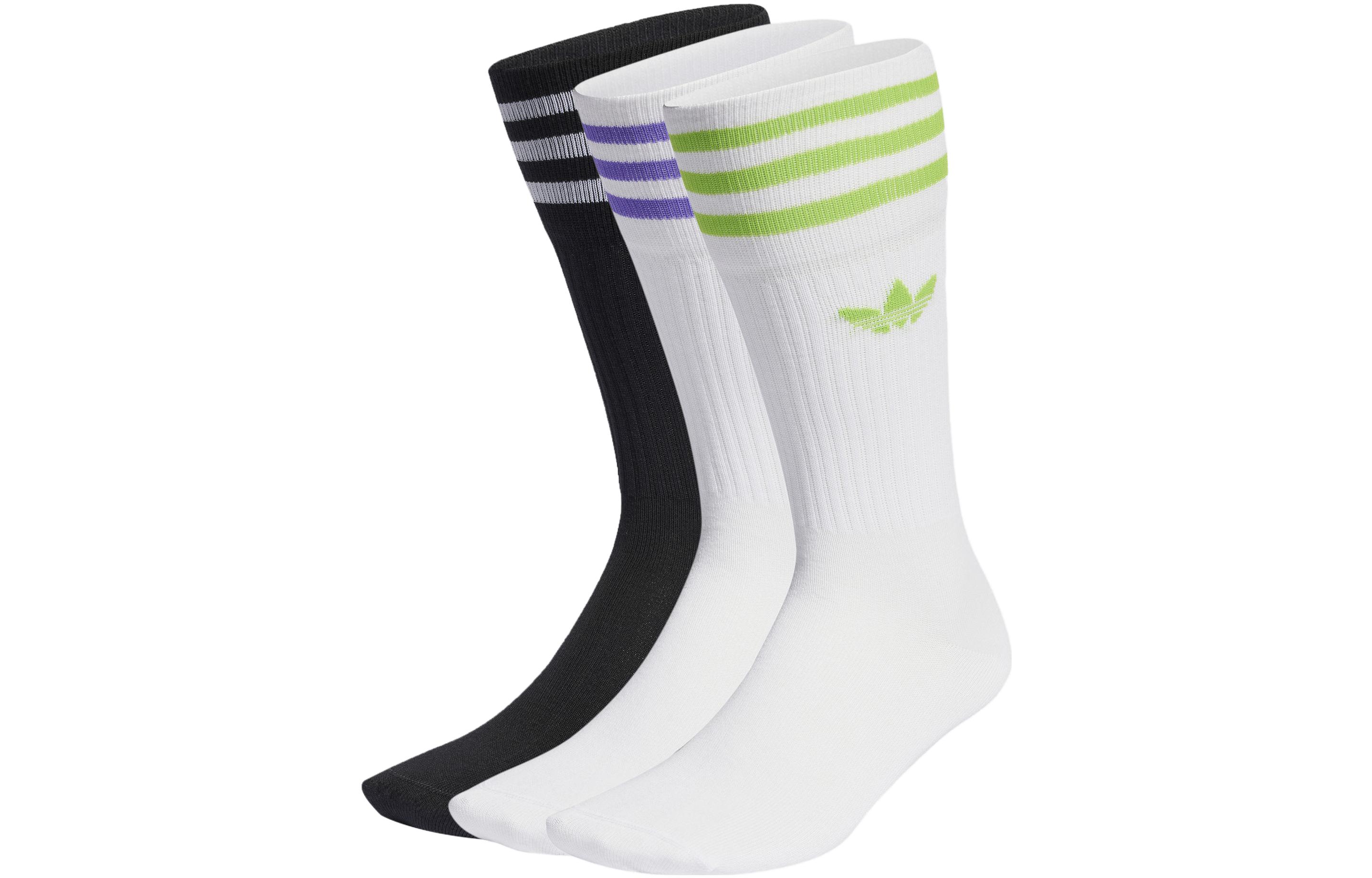 

Унисекс носки до колена Adidas Originals, 3 пары (черный+белый+белый)