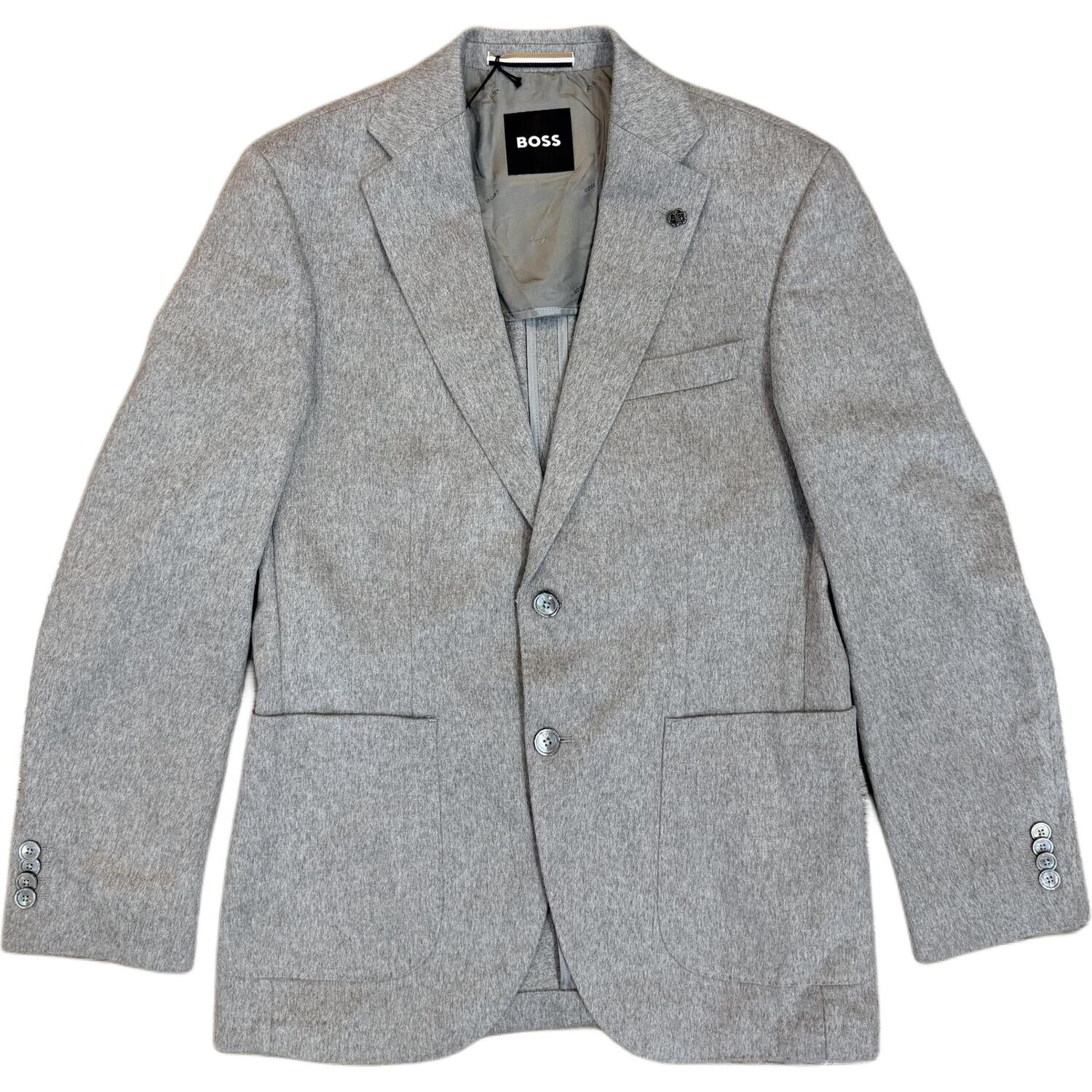 

Пиджак мужской для делового костюма HUGO BOSS, серый