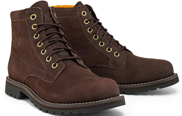 Мужские ботинки Timberland повседневные с логотипом, коричневый — фото 4
