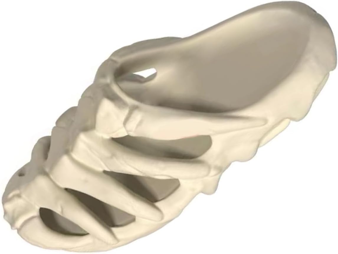 

Шлепанцы Cheval Skull для женщин и мужчин, сандалии с нескользящей подошвой из EVA, скелетон, открытый носок, мягкие шлепанцы для дома и улицы, белый