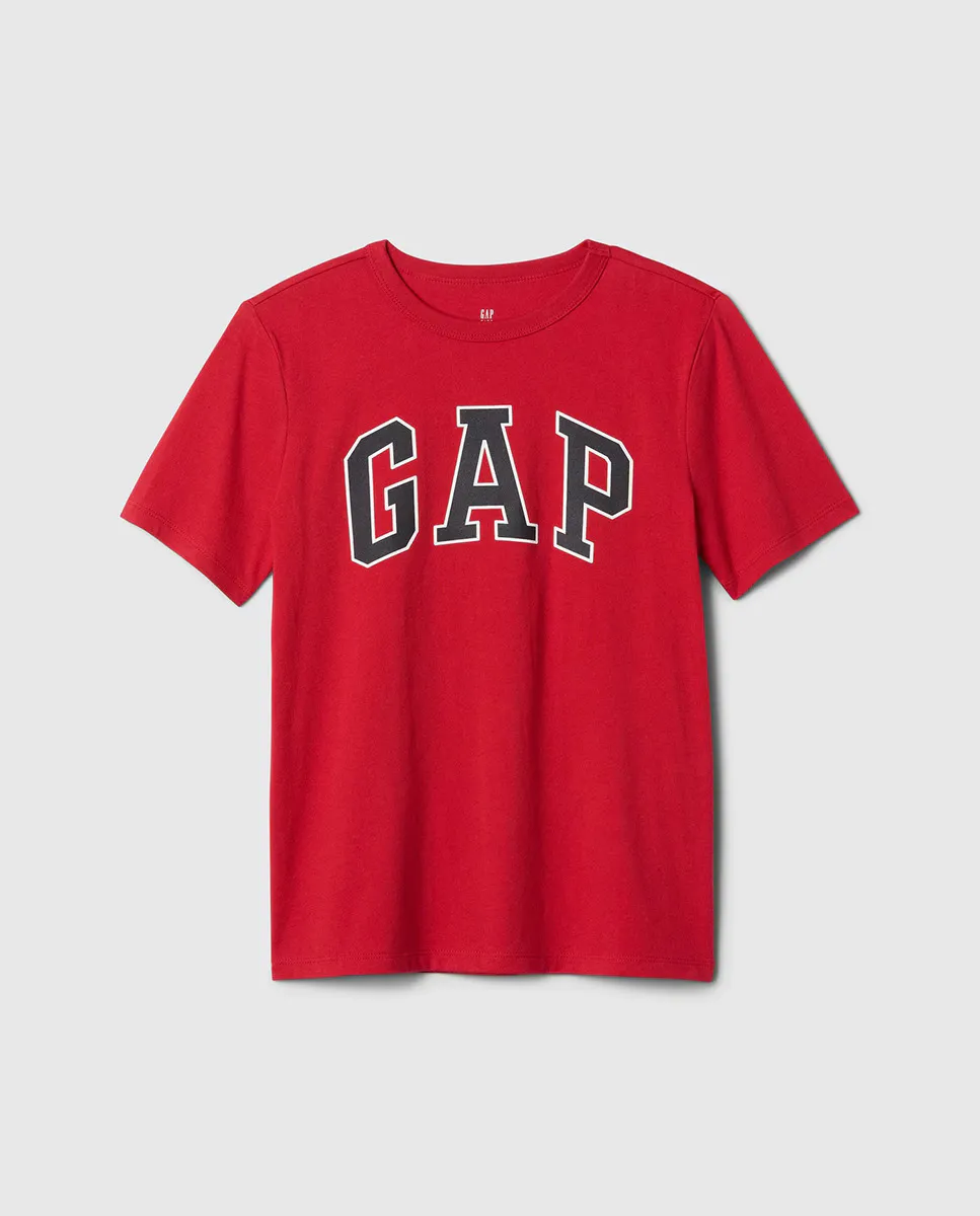 

Футболка для мальчика с круглым вырезом и коротким рукавом Gap, красный