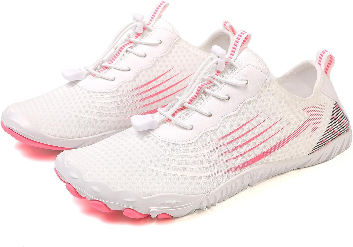 

Женские ботинки для пеших прогулок, летние, быстросохнущие, с противоскользящей подошвой, дышащая заземляющая обувь, спортивные кроссовки для бега, пляжа, бассейна, водных видов спорта, серфинга и походов Generic, белый