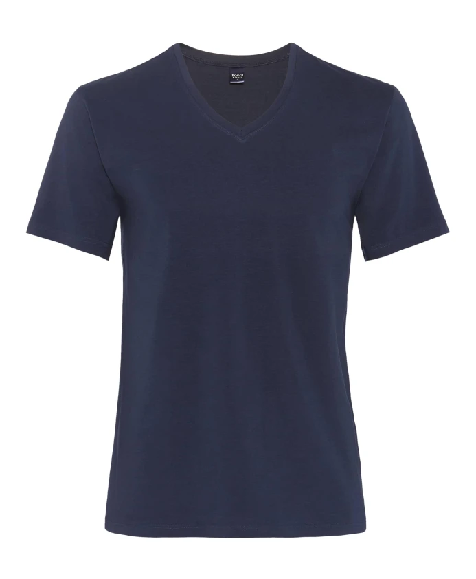 

Футболка из эластичного хлопкового трикотажа Boggi Milano, синий