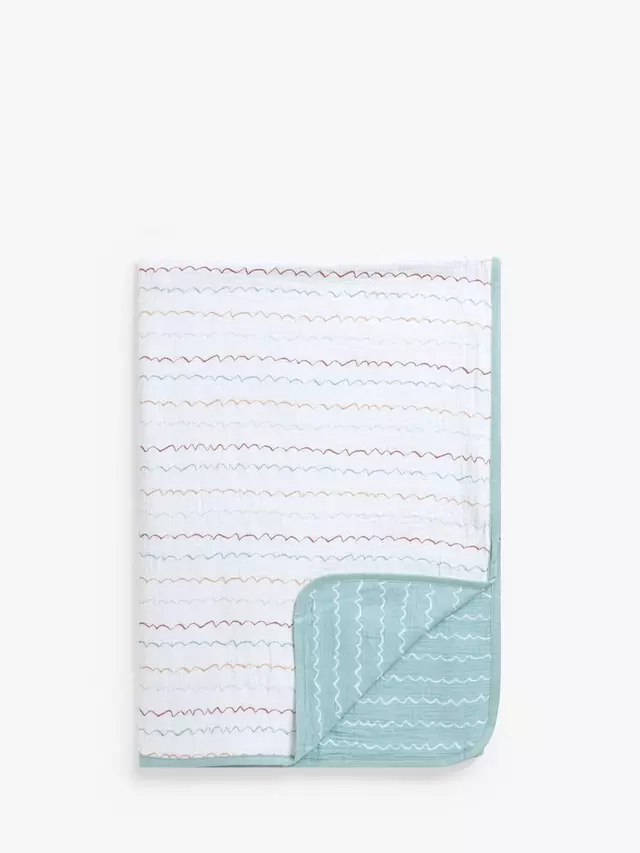 

Детское одеяло John Lewis Make Waves Crinkle Muslin, 120 x 120cm