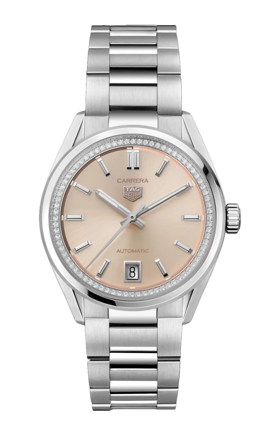 

Часы Tag Heuer Carrera из стали с бриллиантами 36 мм