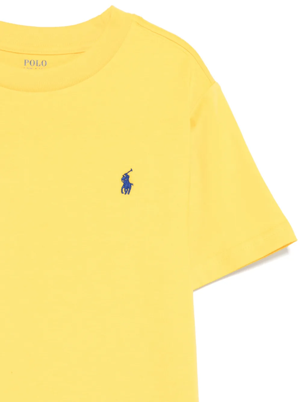 Футболка с вышивкой Polo Pony POLO RALPH LAUREN KIDS, желтый — фото 3