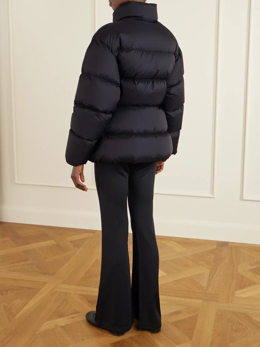 Стеганая пуховая куртка из рипстопа с утеплителем BALENCIAGA, черный — фото 4