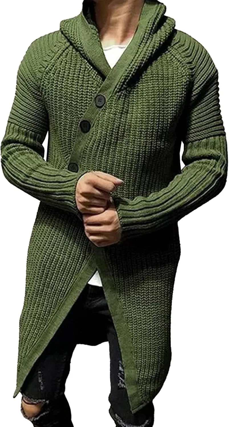 

Мужской кардиган с капюшоном, легкий и теплый, slim fit Maiyifu-GJ