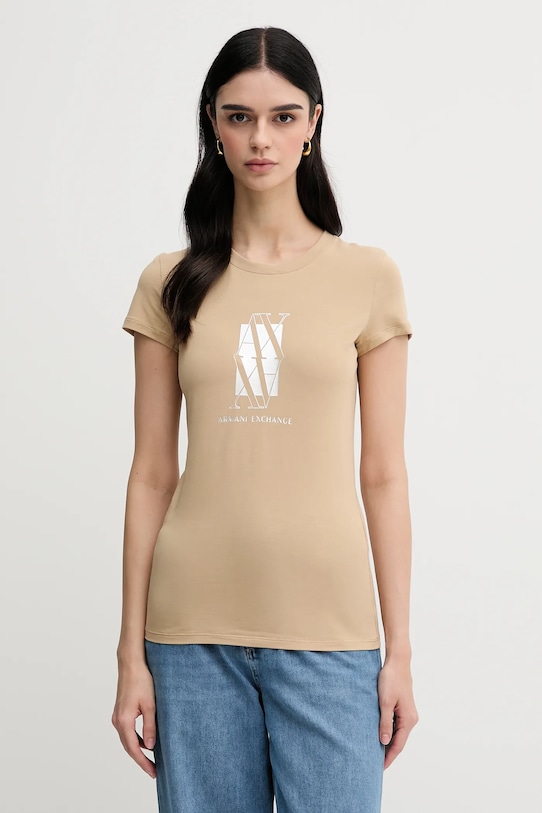 

Футболка Armani Exchange, бежевый