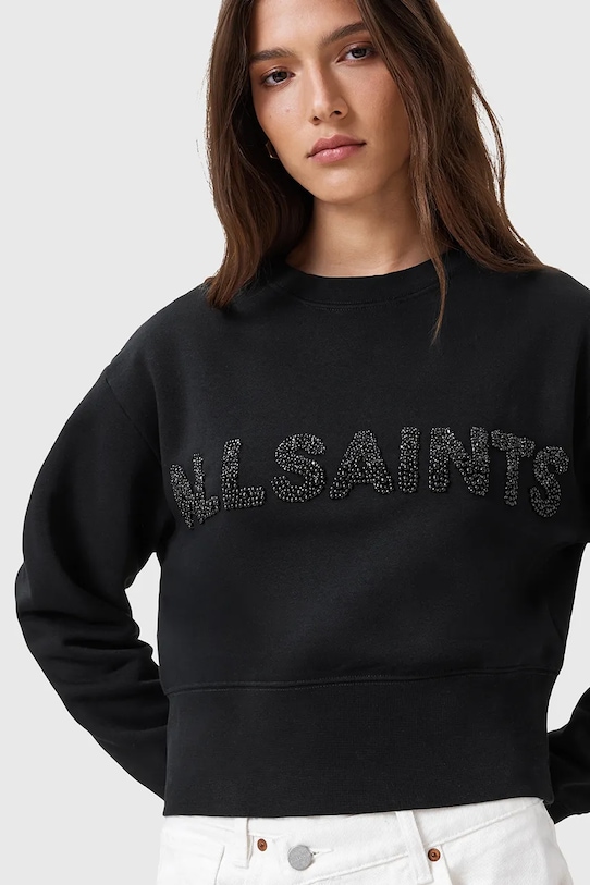 

Хлопковая толстовка SEPARO Allsaints, черный