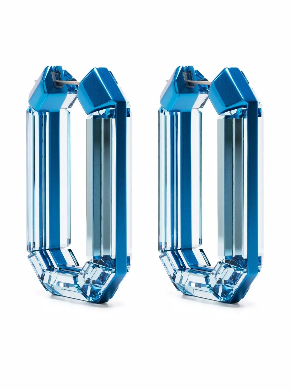 

Серьги-кольца Lucent Swarovski, синий