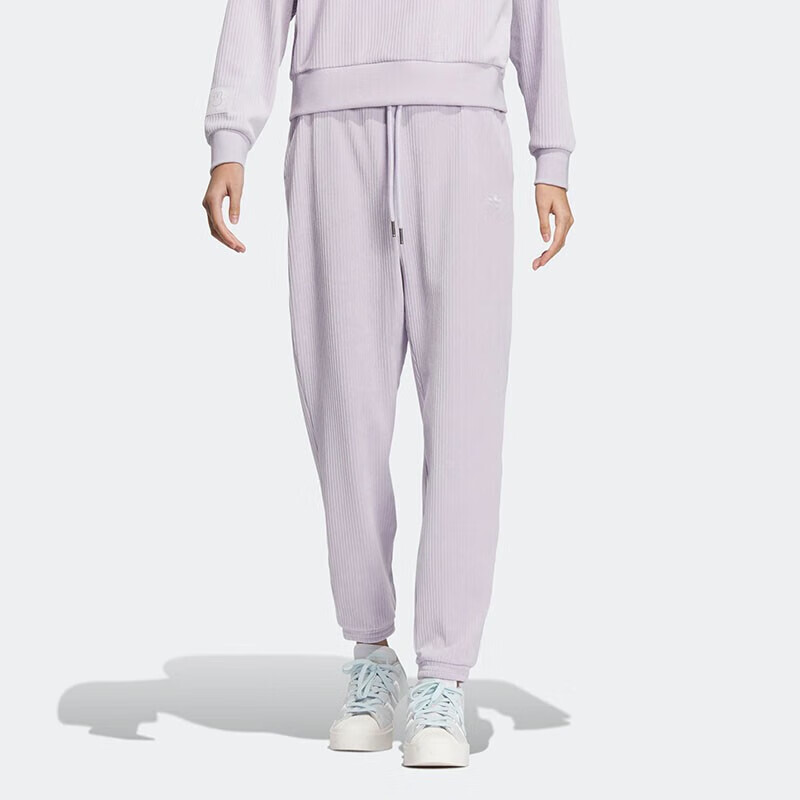 Трикотажные спортивные штаны женские сиреневые Adidas Originals — фото 2