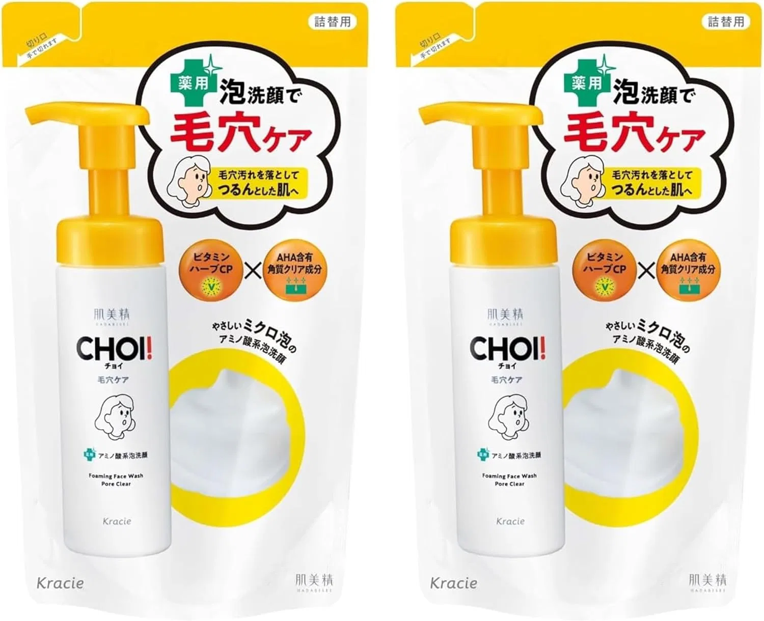 Набор — Choi Medicated Foaming Face Cleansing, набор для дозаправки, 140 мл x 2