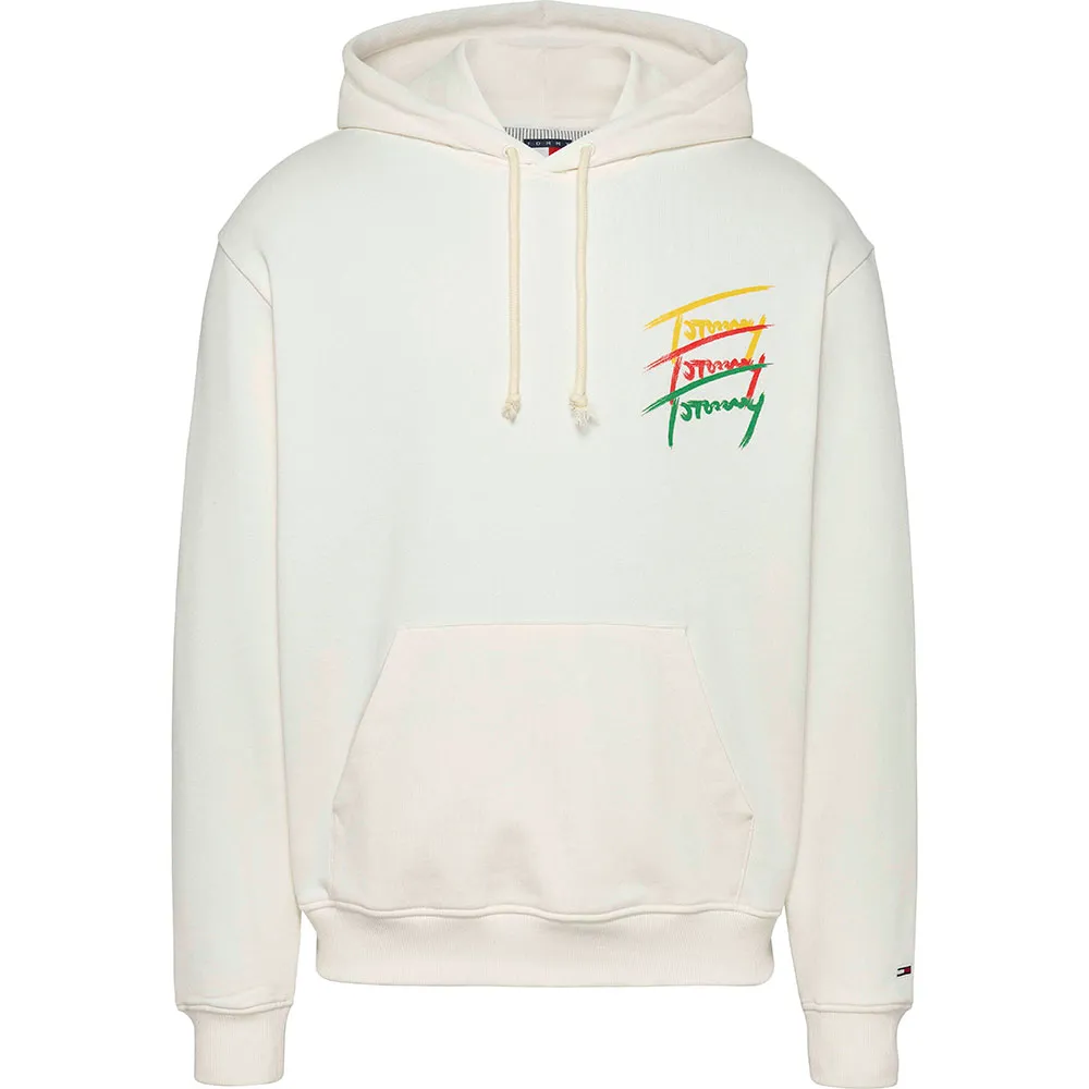 

Худи Tommy Jeans Color Signature Relaxed Fit, белый