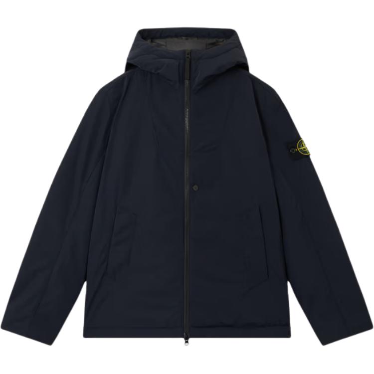 

Застегивающаяся на молнию толстовка с капюшоном STONE ISLAND, синий