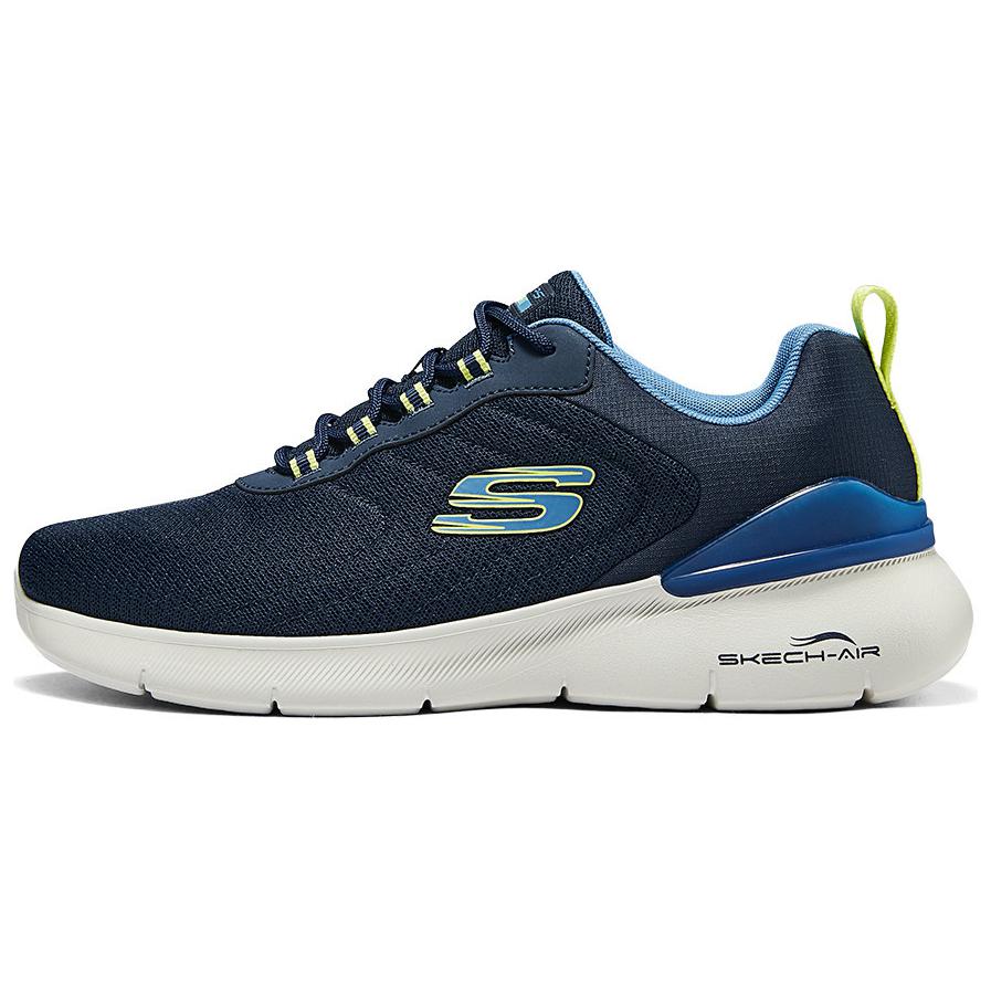 

Мужские низкие кроссовки для бега Skechers, морской синий/лимонный