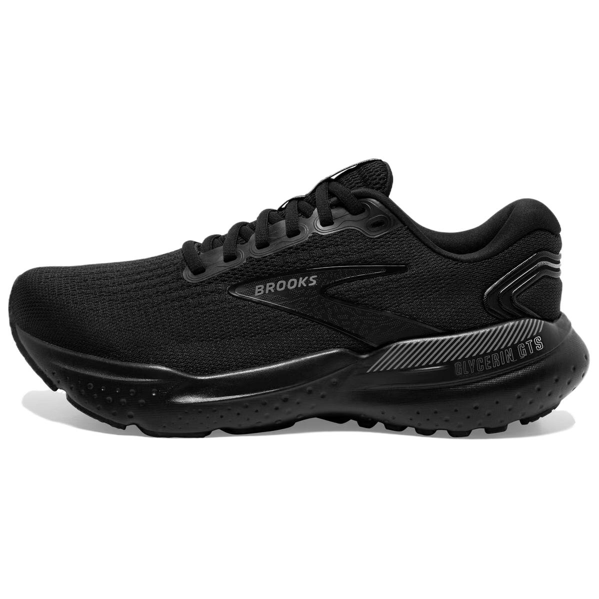 

Brooks Кроссовки для бега на длинные дистанции с амортизаторами, противоскользящие, износостойкие, с низким верхом, мужские, черные