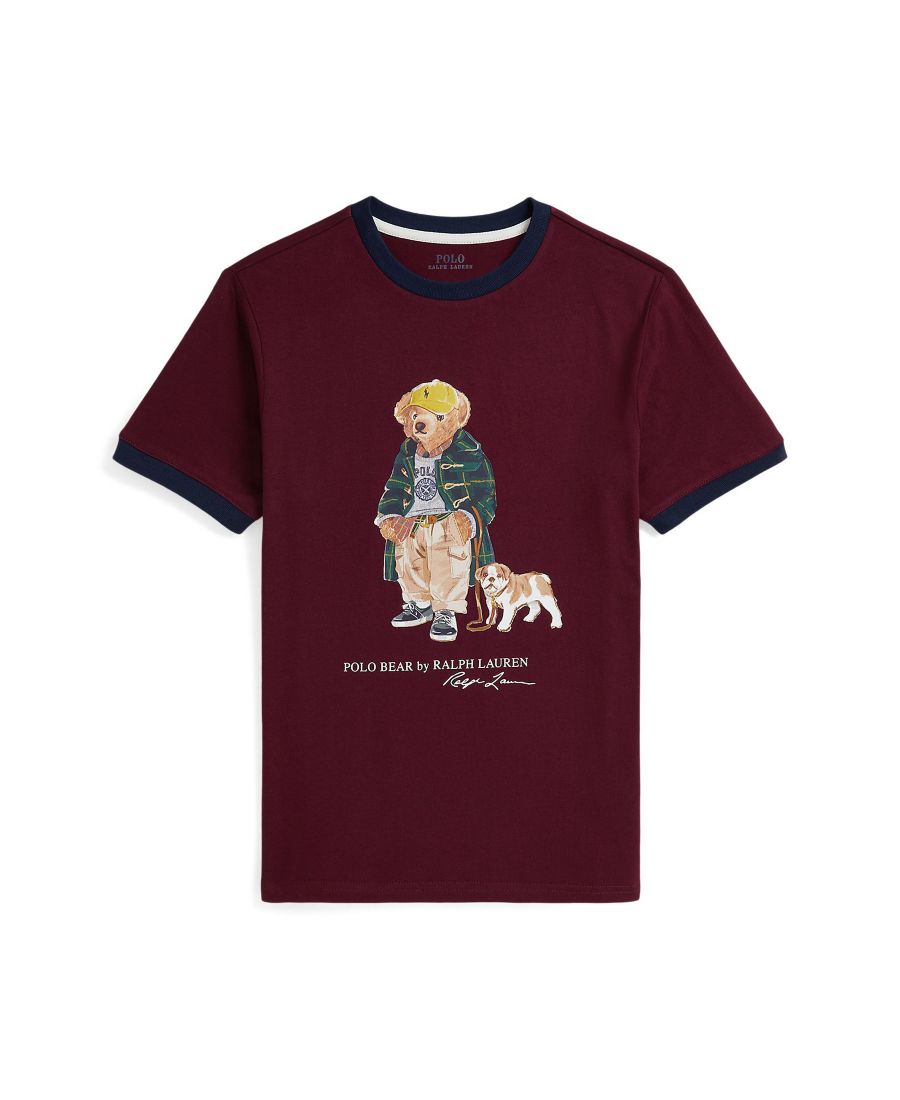 

Футболка-поло с контрастной отделкой из хлопка для мальчиков (Big Boys Polo Bear Cotton Ringer T-Shirt) Polo Ralph Lauren, Wine, Красный, Футболка-поло с контрастной отделкой из хлопка для мальчиков (Big Boys Polo Bear Cotton Ringer T-Shirt) Polo Ralph La