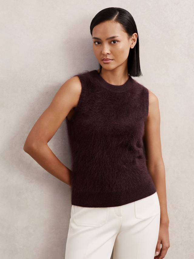 

Топ-майка из чистого кашемира Mel Reiss, Burgundy