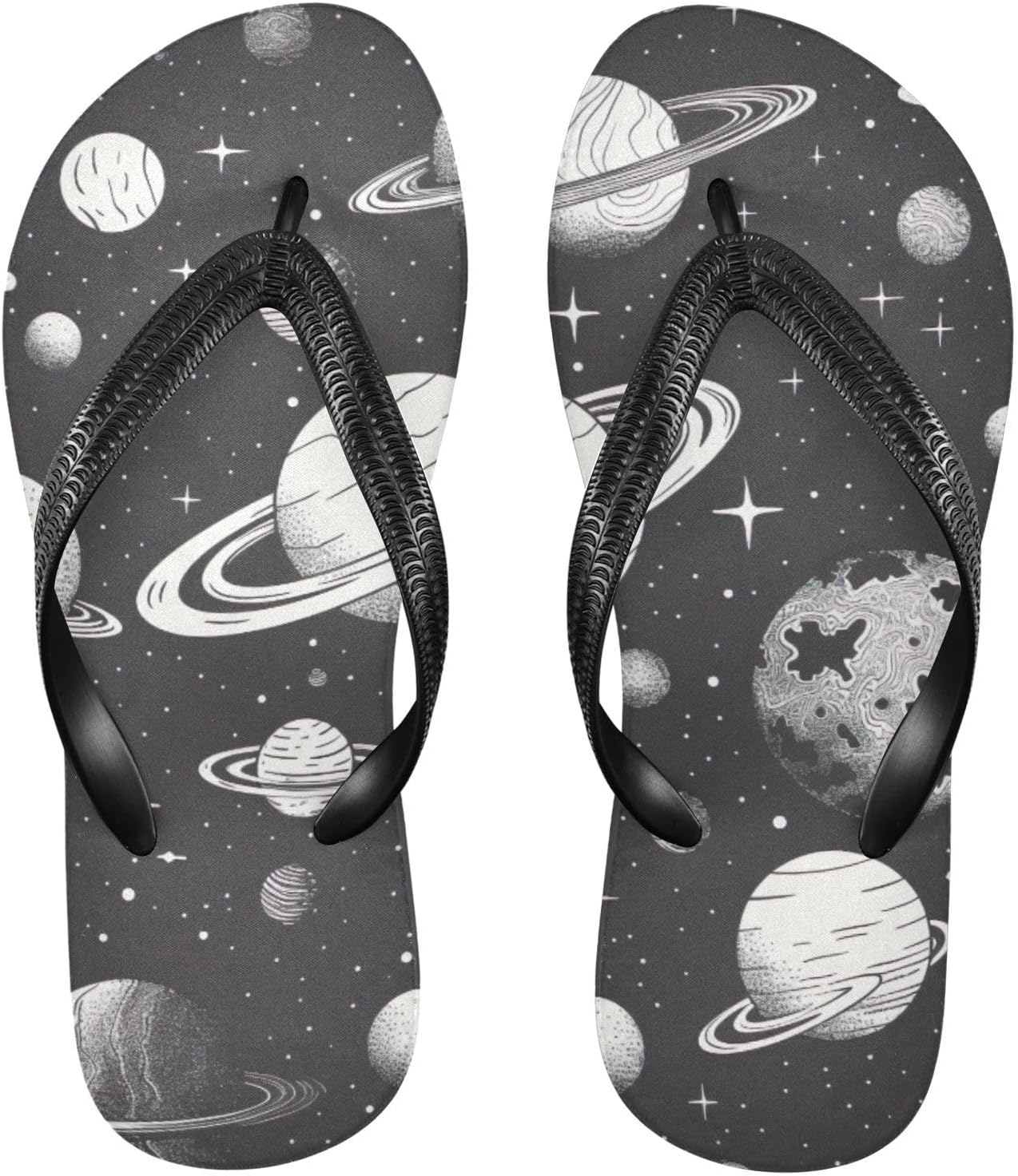 

Космическая планета галактика шлепанцы для пляжа, летние повседневные сандалии для женщин и мужчин, тапочки для душа Kfbe, Planet