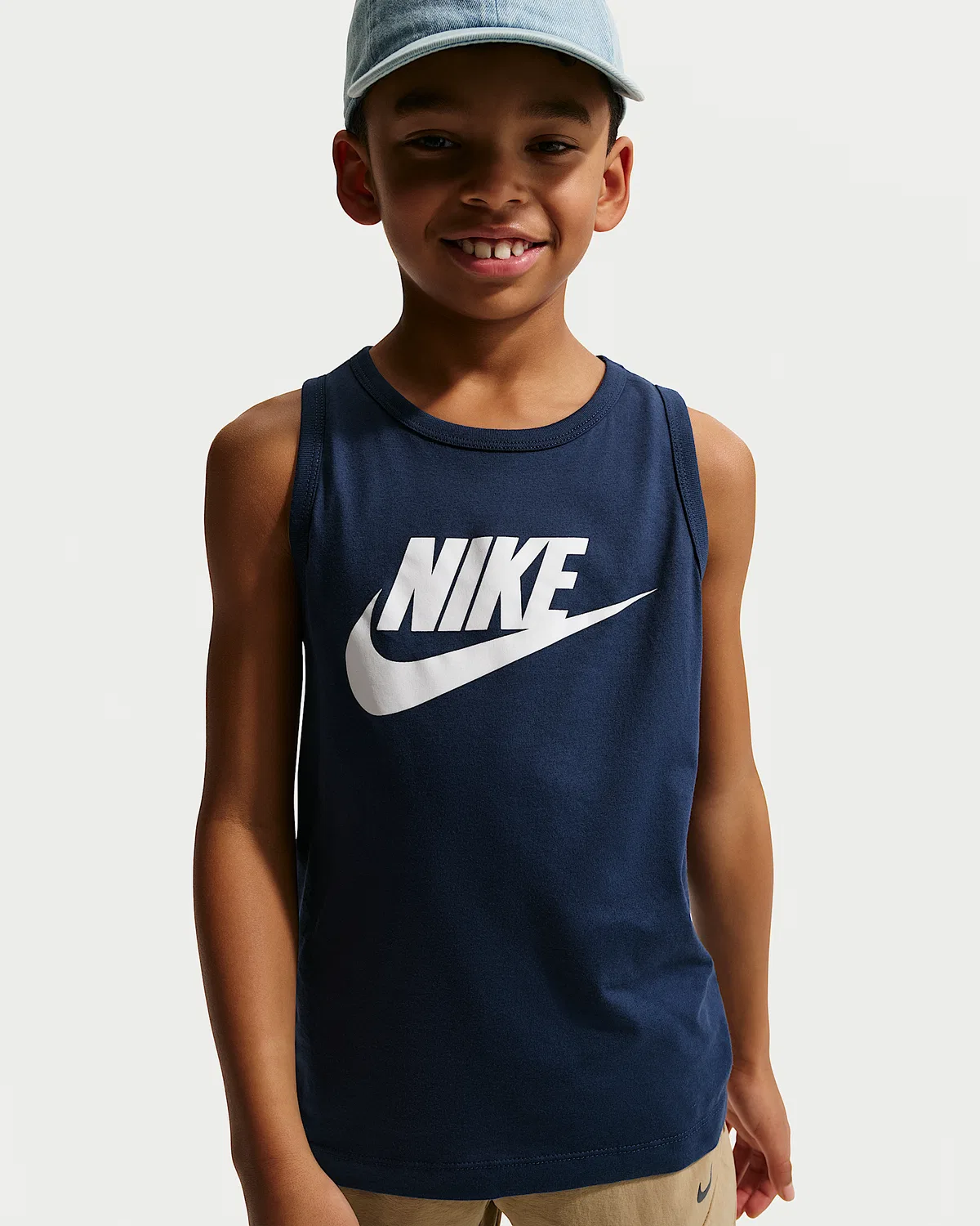 Детская майка Nike Sportswear, Midnight Navy/White