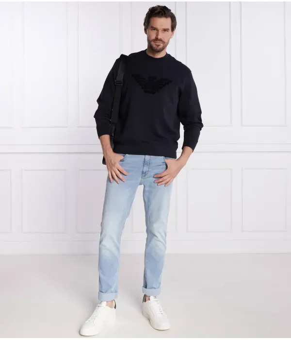 Толстовка comfort fit Emporio Armani, темно-синий — фото 2