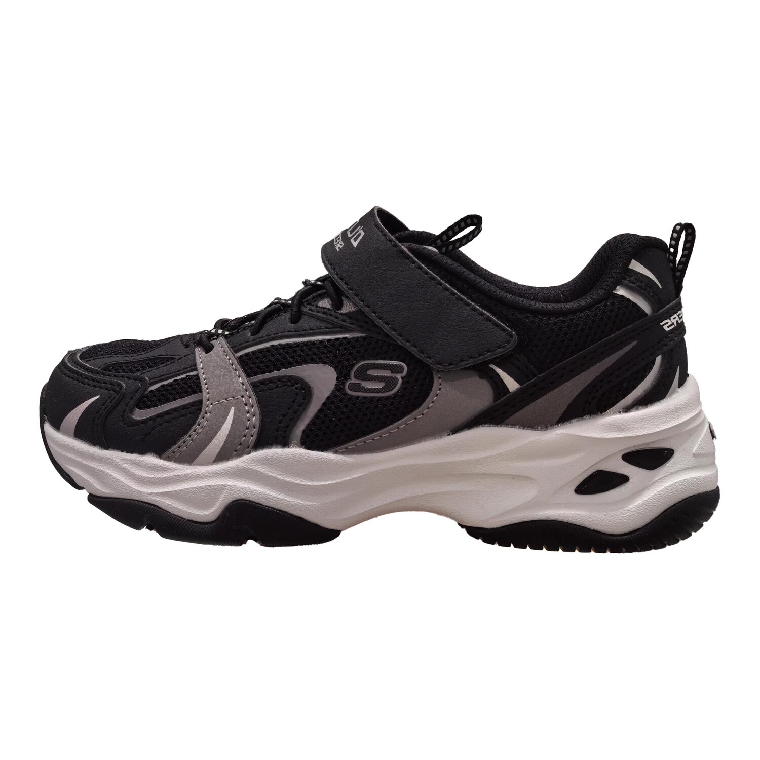 

Детская повседневная обувь для детей, кроссовки, кроссовки Skechers Kids, цвет Black Gray