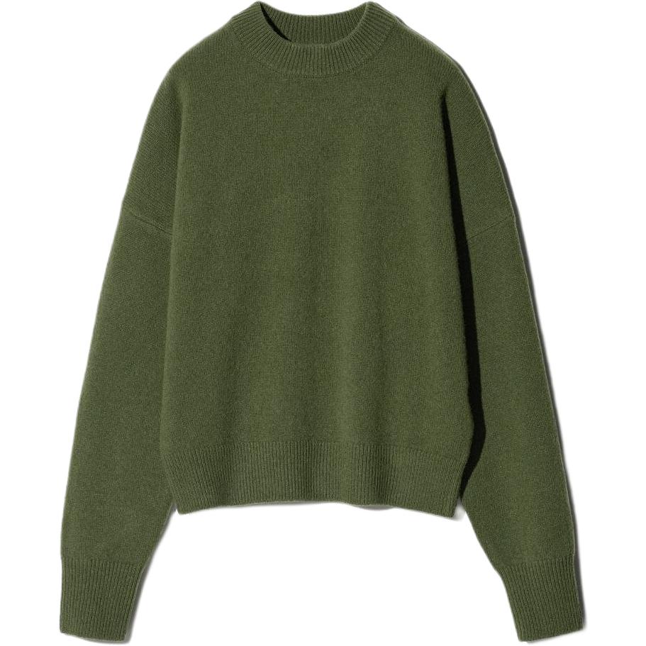 

Comptoir Des Cotonniers Collaboration FW25 топ женский UNIQLO, темно-оливковый