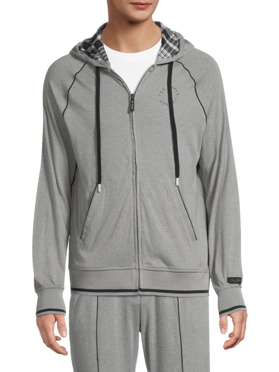 

Куртка с капюшоном и логотипом Ted Baker, цвет Grey Heather, Серый, Куртка с капюшоном и логотипом Ted Baker, цвет Grey Heather