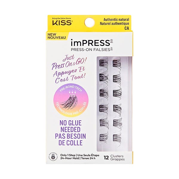 

Накладные ресницы Press-On Falsies. Натуральные накладные ресницы с клеем. KISS