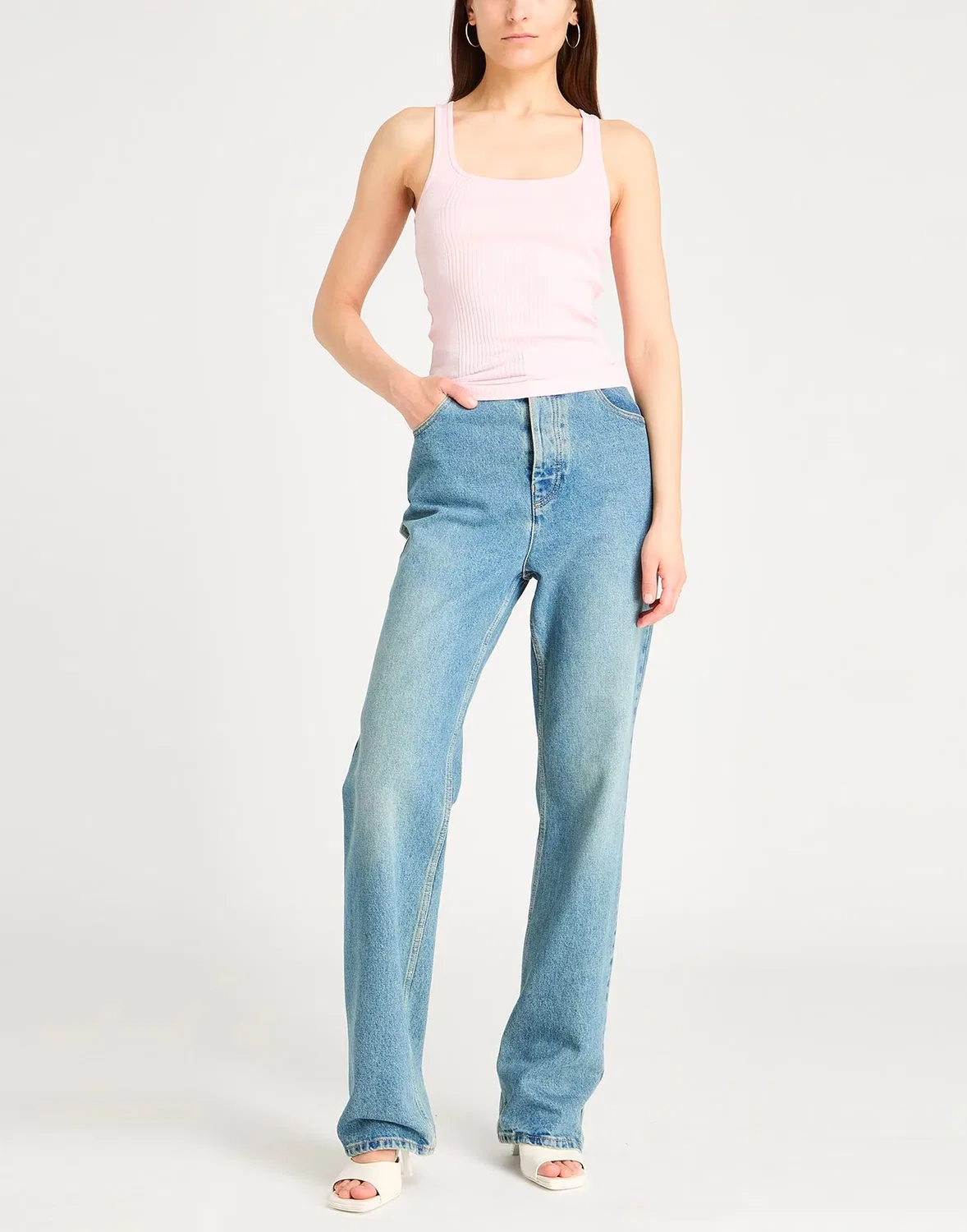 Топ с логотипом Jacquemus розовый — фото 2