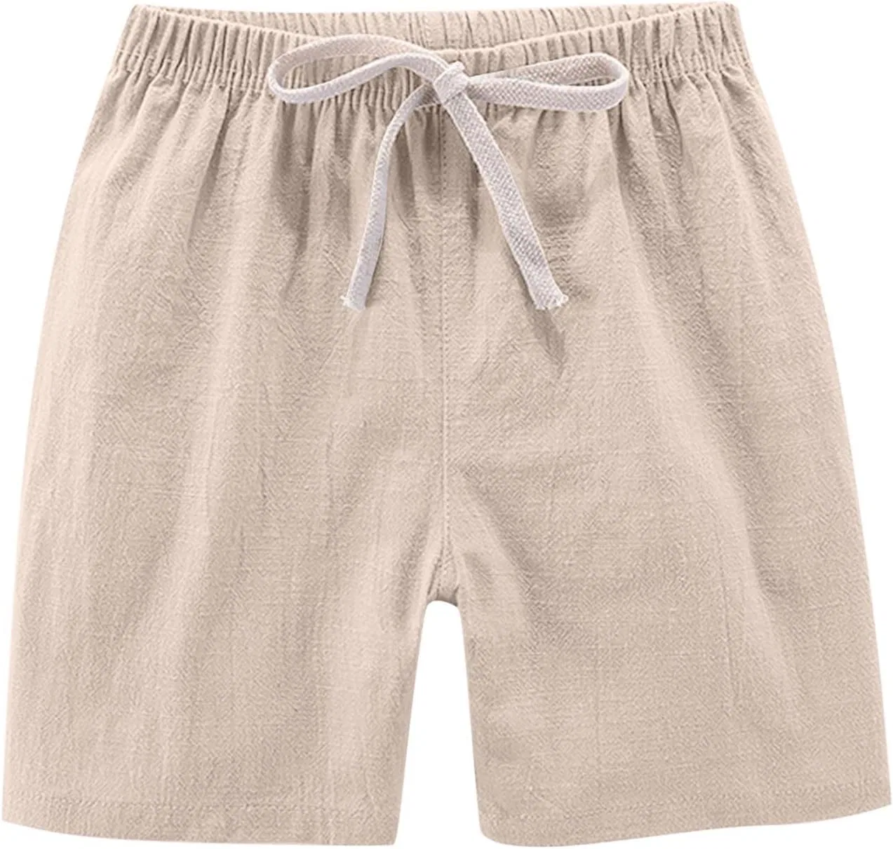 Шорты детские хлопковые льняные 2 шт, Zzalalana, Khaki — фото 4