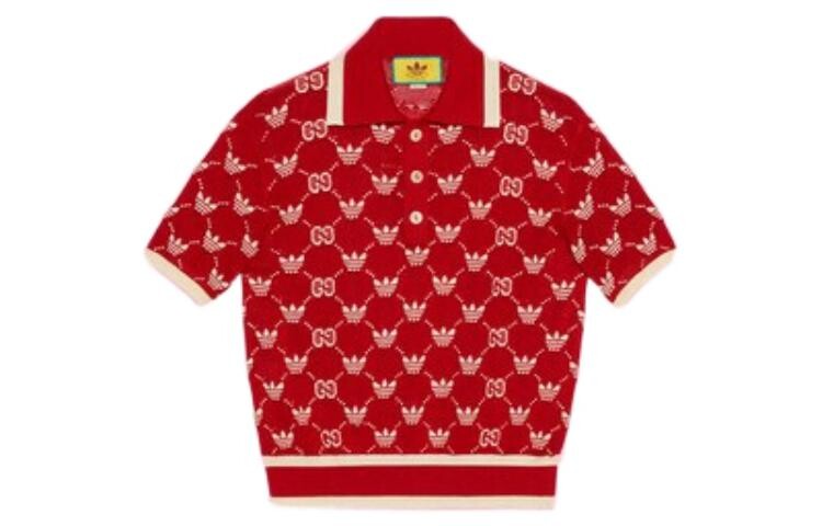 

Мужская рубашка поло Adidas X, красная Gucci, красный
