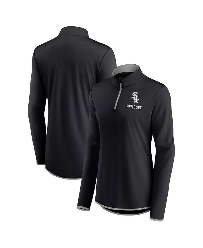 

Женская черная куртка Chicago White Sox Worth The Drive с молнией на четверть Fanatics