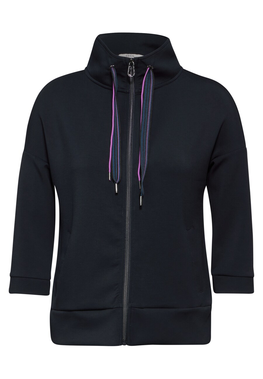 

Толстовка с капюшоном на молнии CECIL Zip-Up Hoodie, светло-синий