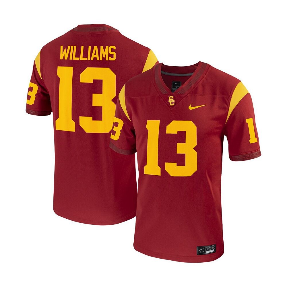 

Мужское игровое джерси Nike Caleb Williams Cardinal USC Trojans Replica Game, цвет Usc Red