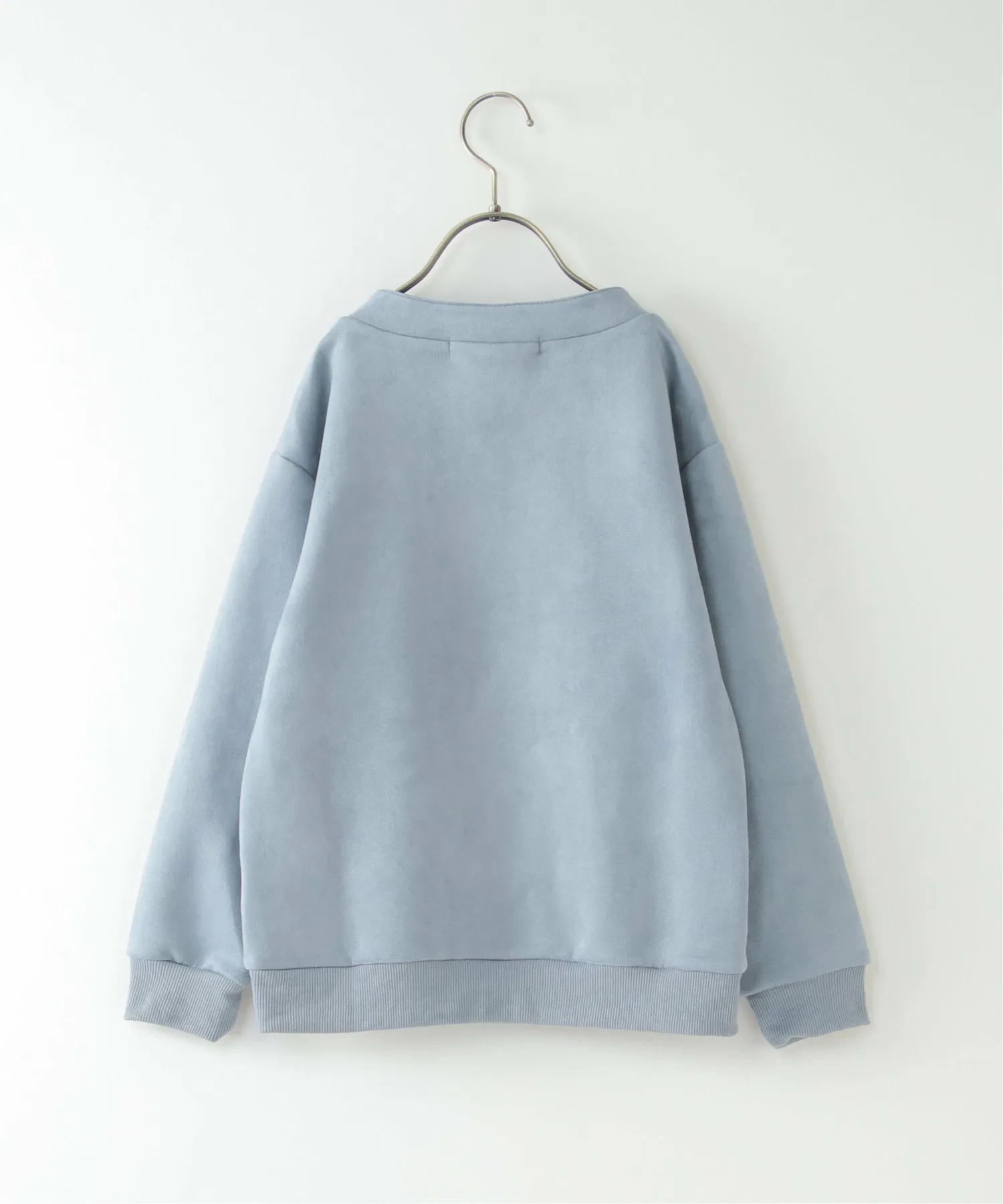 Пуловер с воротником-стойкой из искусственной замши (120-160 см) Ikka, blue — фото 4