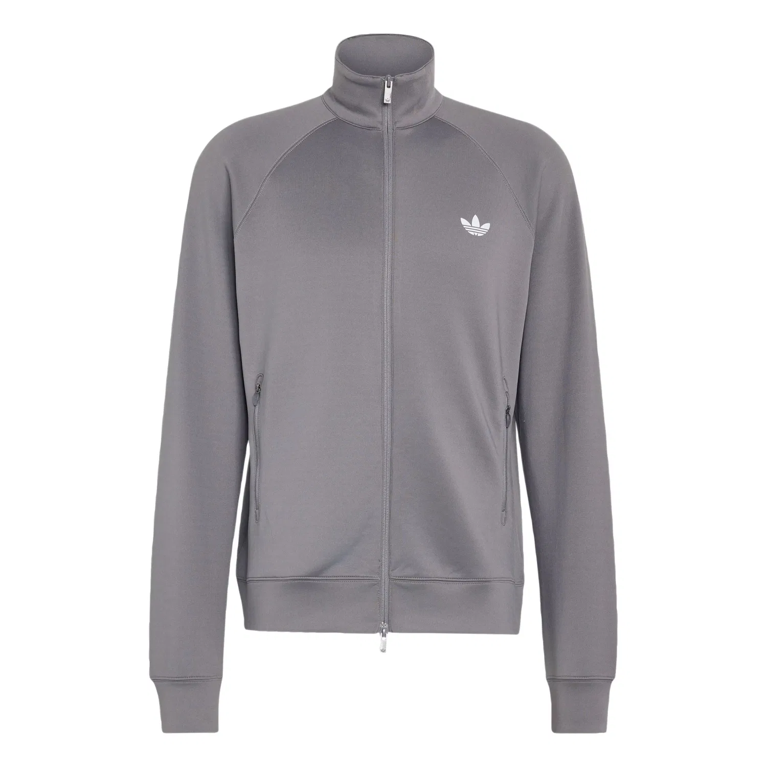 Толстовка на молнии Adidas Originals Trefoil Essentials серого цвета