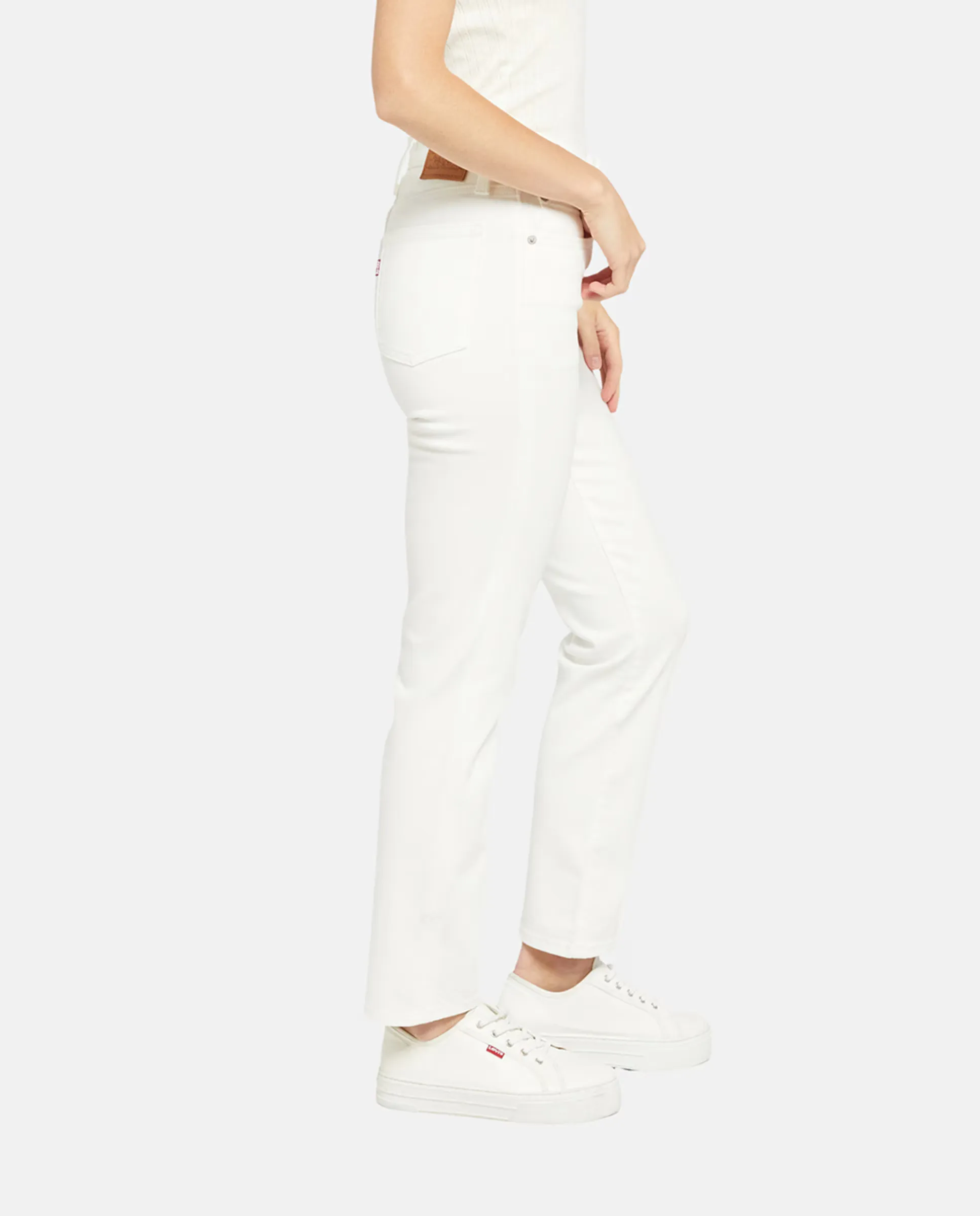 Женские джинсы Vaquero recto 724 High Rise Straight с высокой посадкой Levi's, белый — фото 4